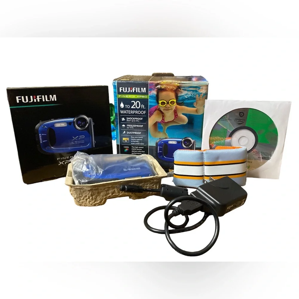 Fujifilm FinePix XP60 16.4MP Compact Waterproof Digital Camera Blue - TESTED